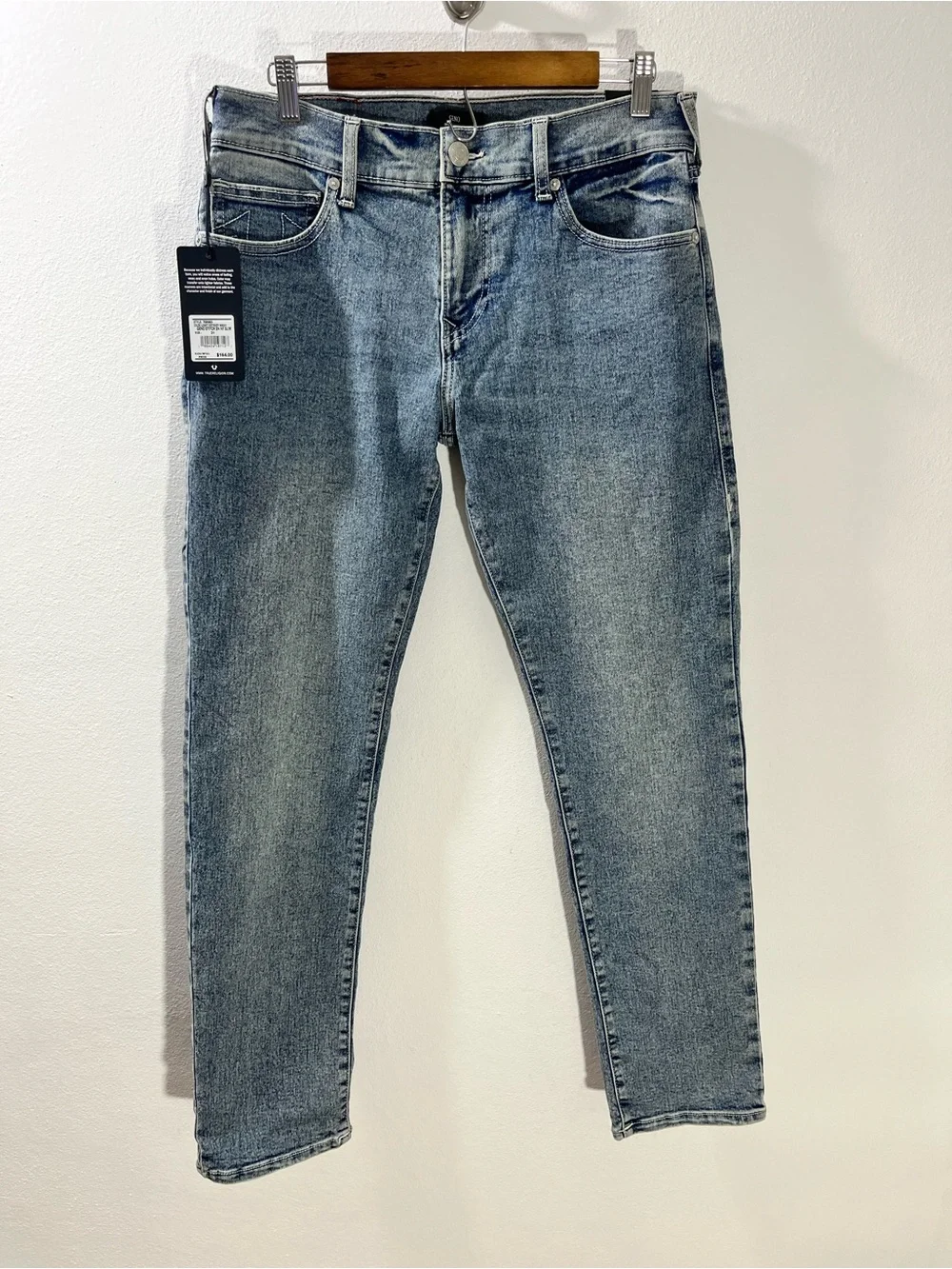 True Religion Geno Stich Slim Jeans Men's 31x32 Blue Relaxed New Odyssey Wash